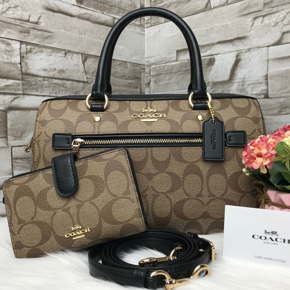 Coach Handbags - 👜COACH SET🌺ROWAN SATCHEL & WALLET